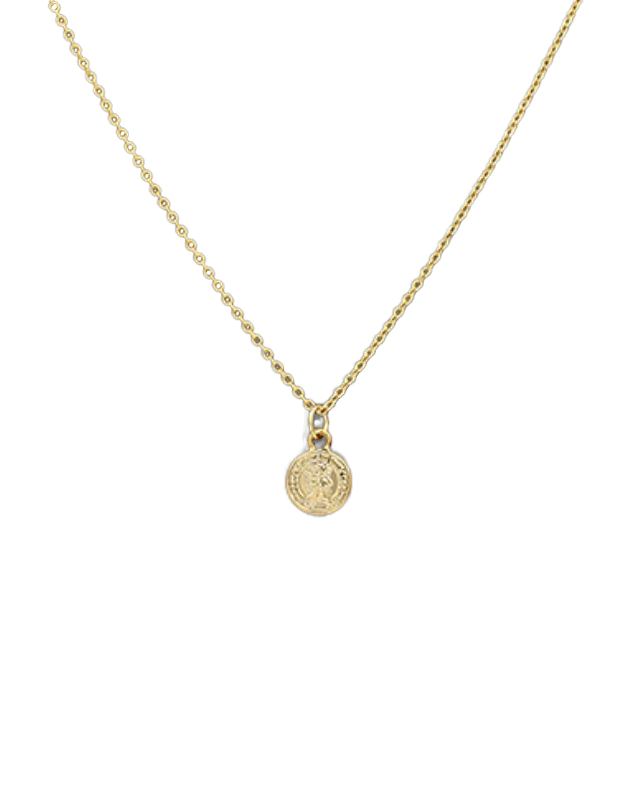 brass coin necklace