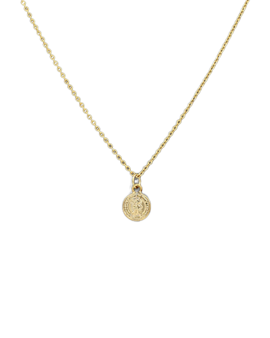 brass coin necklace