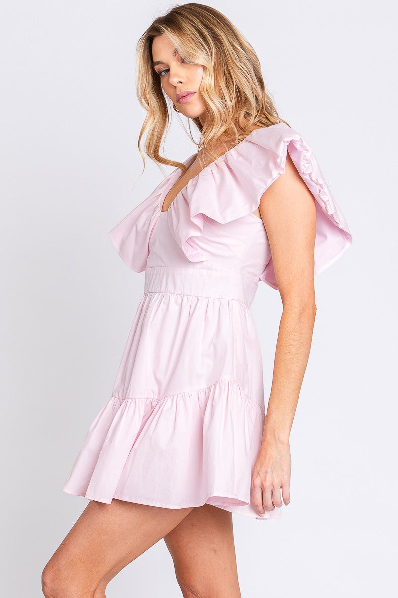 claire pink mini dress
