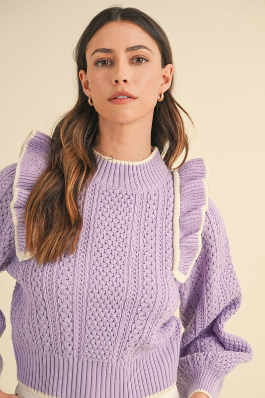 aurora lavender sweater