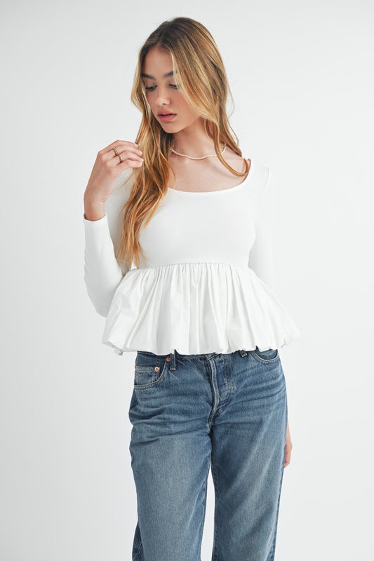 amelia ruffle top