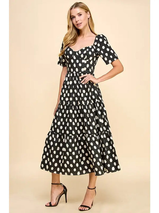 sara polka dot dress