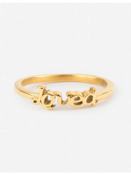 loved gold ring