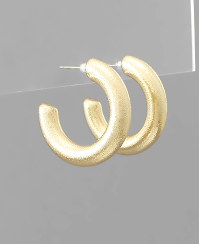 30mm chunky gold hoops