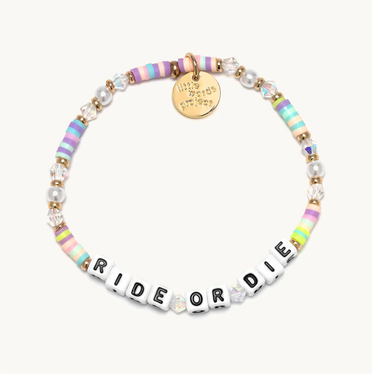 ride or die beaded bracelet