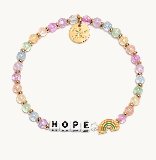 hope rainbow beaded bracelet