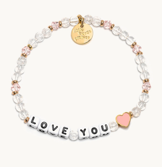 love you beaded bracelet