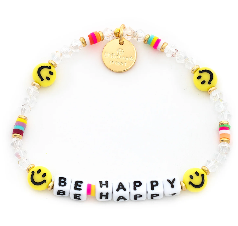 be happy beaded bracelet