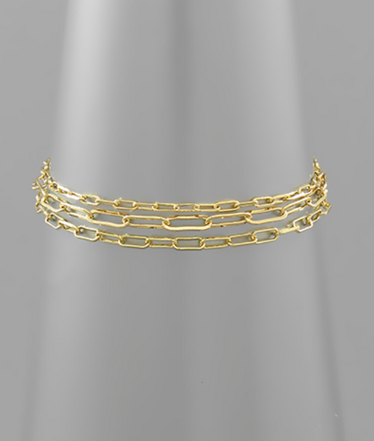 layered chain bracelet